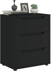 vidaXL VISNES fekete szerelt fa tálalószekrény 60x40x73 cm (4108285)