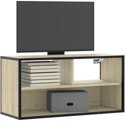 vidaXL sonoma tölgy színű szerelt fa és fém TV-szekrény 80x31x39, 5 cm (848925)