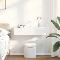 vidaXL Falipolc fiókokkal fehér 80x33x17 cm műszaki fa (859977)