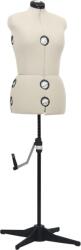 vidaXL krémszínű női állítható próbababa M-es méret 40-46 (288487)