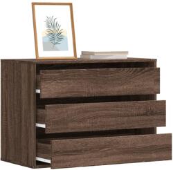 vidaXL barna tölgy színű szerelt fa fiókos sarokszekrény 80x41x58 cm (852858)