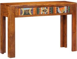 vidaXL tömör akácfa tálalóasztal 110 x 35 x 75 cm (4016497)