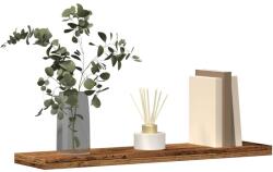 vidaXL 4 db antik fa színű szerelt fa fali polc 40 x 20 x 1, 5 cm (856291)