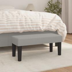 vidaXL világosszürke szövet pad 70 x 30 x 30 cm (346616)