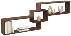 vidaXL barna tölgy színű szerelt fa fali szekrény 158 x 18 x 53 cm (854820)
