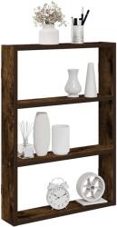 vidaXL füstös tölgy színű szerelt fa fali polc 43 x 9 x 60 cm (860053)