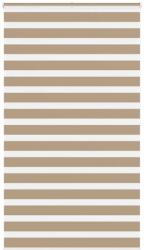 vidaXL zebrafüggönnyel homokbarna szövetszélesség 125, 9 cm poliészter (4014579)