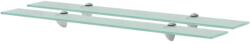 vidaXL 2 db lebegő üvegpolc 80 x 20 cm 8 mm (3051523)