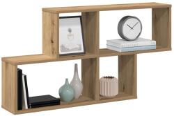 vidaXL kézműves tölgy színű szerelt fa fali polc 100 x 18 x 53 cm (856593)