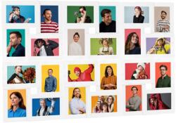 vidaXL fehér MDF fényképkeretszett 24 db 13 x 18 cm-es képhez (332789)