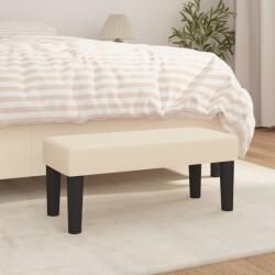 vidaXL krémszínű szövet pad 70 x 30 x 30 cm (346621)