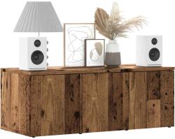 vidaXL TV szekrény Régi fa 80x34x30 cm Gépelt fa (856012)