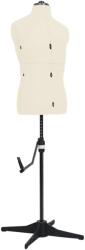 vidaXL krémszínű férfi állítható próbababa 37-45 méretű (288493)