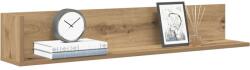 vidaXL 2 db kézműves tölgy színű szerelt fa fali polc 100x16, 5x16, 5 cm (860048)