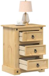 vidaXL Corona tömör fenyőfa éjjeliszekrény 53x39x66 cm (4005659)