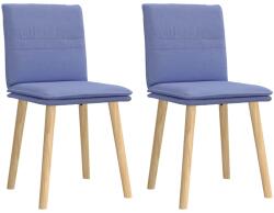 vidaXL étkezőszékek 2 db Jeans kék szövet (4101265)