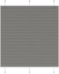 vidaXL pliszírozott redőny antracit 120x150 cm szövetszélesség 119, 4cm (4015096)