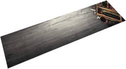 vidaXL mosható boros üveg mintás bársony konyhai szőnyeg 60x300 cm (4005604)