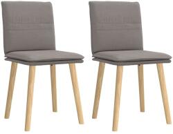 vidaXL 2 db tópszínű szövet étkezőszék (4101261)