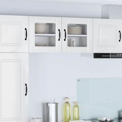 vidaXL Konyhaszekrény 2 pcs Magas Fényű Fehér 40 x 31 x 40 cm Faanyag (884843)