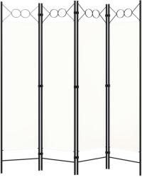 vidaXL krémfehér 4 paneles paraván 160 x 180 cm (320706)