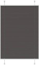 vidaXL pliszírozott redőny fekete 100x100 cm szövetszélesség 99, 4 cm (4015126)
