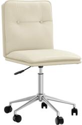 vidaXL krémszínű műbőr étkezőszék (4101320)