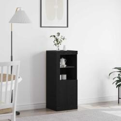 vidaXL LED tálaló LED -es lámpákkal Fekete 41 x 37 x 100 cm Faanyag (863026)