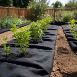 vidaXL fekete poliészter szál geotextília talajtakaró 1 x 150 m (4009850)