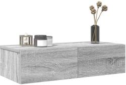 vidaXL Falipolc fiókokkal szürke sonoma 60x26, 5x15 cm műszaki fa (859973)