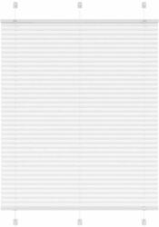 vidaXL pliszírozott redőny Fehér 110x150cm szövetszélesség 109, 4cm (4015502)