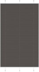 vidaXL pliszírozott redőny fekete 115x200 cm szövetszélesség 114, 4 cm (4015163)