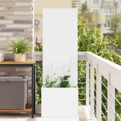 vidaXL Kertvédő vászon Fehér 50 x 140 cm Hidegen hengerelt acél (876442)