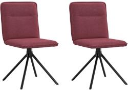 vidaXL 2 db bordó szövet étkezőszék (4101235)