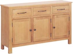 vidaXL Széf Barna 112 x 33.5 x 70 cm Masszív tölgyfa (247598)