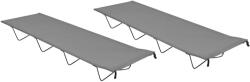 vidaXL 2 db piros oxford szövet és acél kempingágy 180 x 60 x 19 cm (312486)