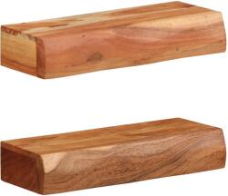 vidaXL 2 darab tömör akácfa fali polc 40x17x8 cm (373629)