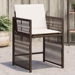 vidaXL 4 db barna polyrattan kerti szék párnával (365037)