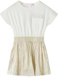 vidaXL Gyerek ruha rövid ujjú Ecru 140 (14696)