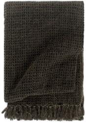 vidaXL antracitszürke és barna pamutpléd 160 x 210 cm (133750)