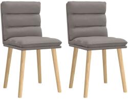 vidaXL 2 db tópszínű szövet étkezőszék (4101299)