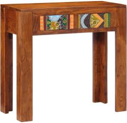 vidaXL konzolasztal 80x35x75 cm tömör fa akácfa (4016496)