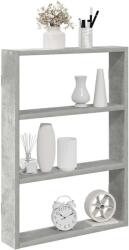 vidaXL betonszürke szerelt fa fali polc 43 x 9 x 60 cm (860052)