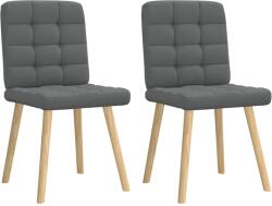 vidaXL 2 db sötétszürke szövet étkezőszék (4101092)