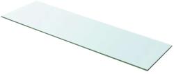 vidaXL 100x30 cm átlátszó panel üvegpolc (243846)