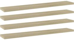 vidaXL 4 db sonoma-tölgy színű forgácslap könyvespolc 60 x 10 x 1, 5 cm (805208)