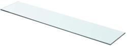 vidaXL 70x15 cm átlátszó panel üvegpolc (243828)