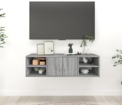 vidaXL szürke sonoma színű szerelt fa fali polc 102 x 30 x 29 cm (826364)