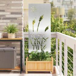 vidaXL Kertvédő vászon Ezüst 50 x 140 cm Rozsdamentes acél (876277)