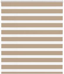 vidaXL zebrafüggönnyel homokbarna szövetszélesség 130, 9 cm poliészter (4014528)